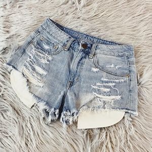 American Eagle Outfitter Cut Off Denim Shorts Sz 2